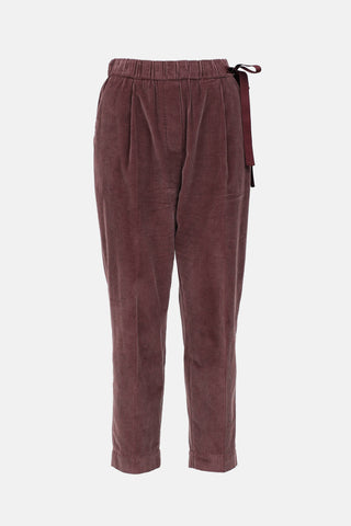 Brunello Cucinelli Silk Cord Drawstring Trouser