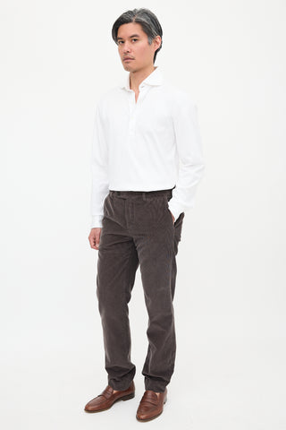 Brunello Cucinelli Corduroy Traditional Fit Trouser