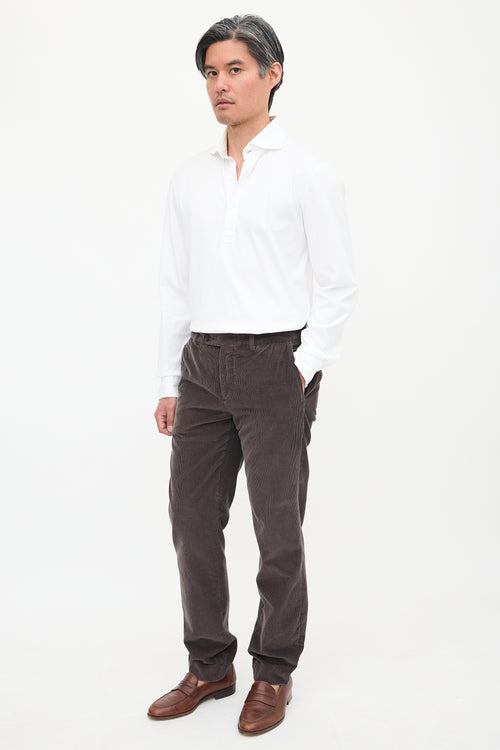 Brunello Cucinelli Corduroy Traditional Fit Trouser