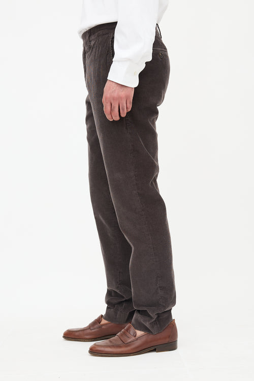 Brunello Cucinelli Corduroy Traditional Fit Trouser