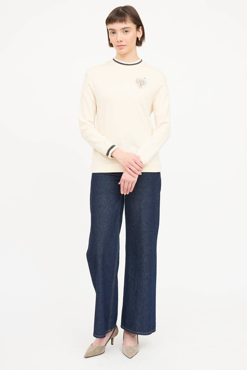 Brunello Cucinelli Cashmere Embellished Sweater