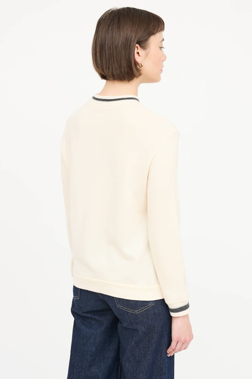 Brunello Cucinelli Cashmere Embellished Sweater