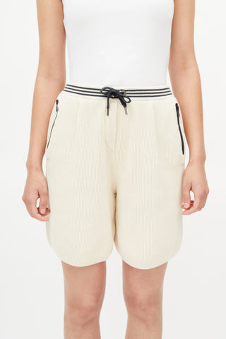Brunello Cucinelli Cream Knit Shorts