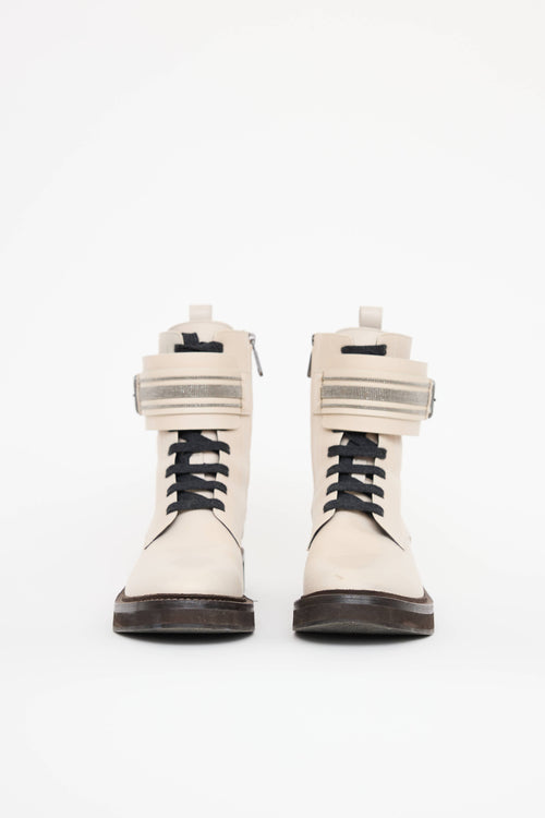 Brunello Cucinelli Monili Combat Boot
