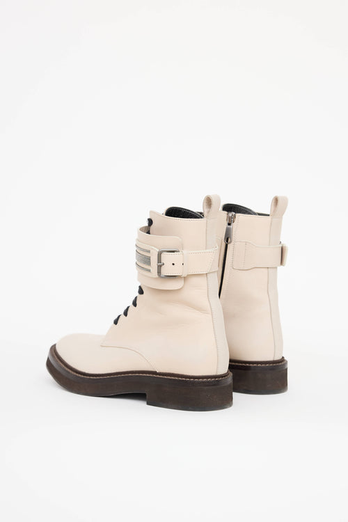 Brunello Cucinelli Monili Combat Boot