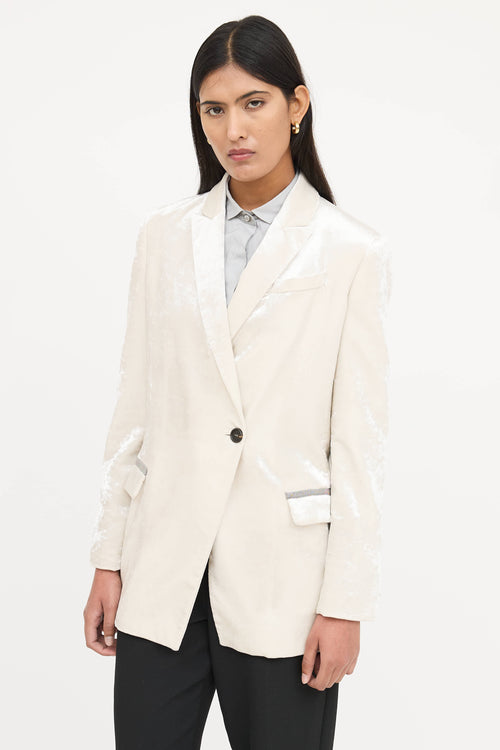 Brunello Cucinelli Velvet Monili Blazer