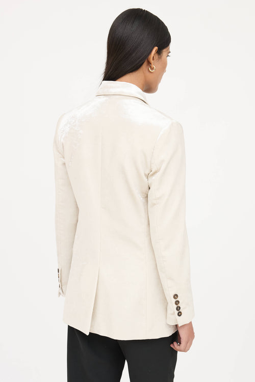 Brunello Cucinelli Velvet Monili Blazer