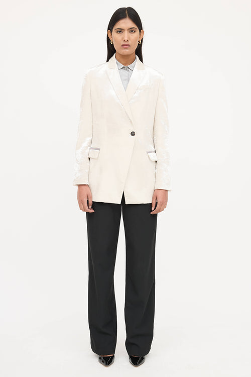 Brunello Cucinelli Velvet Monili Blazer