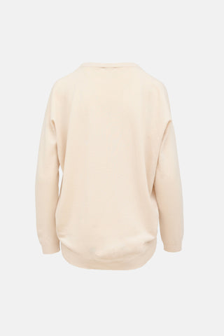 Brunello Cucinelli Monili V-Neck Cashmere Sweater