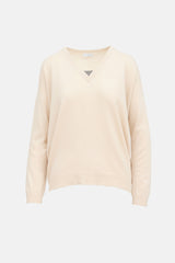 Brunello Cucinelli Monili V-Neck Cashmere Sweater