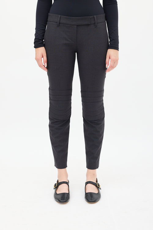 Balenciaga Black Zip Ankle Skinny Jeans