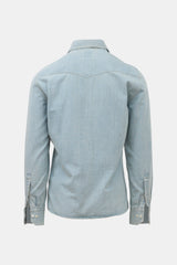 Brunello Cucinelli Denim Leisure Fit Western Shirt