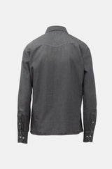 Brunello Cucinelli Denim Leisure Fit Western Shirt