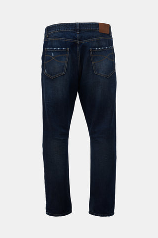 Brunello Cucinelli Distressed Leisure Fit Jeans