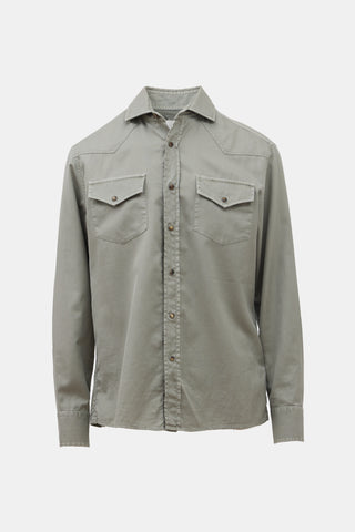 Brunello Cucinelli Easy Fit Western Shirt
