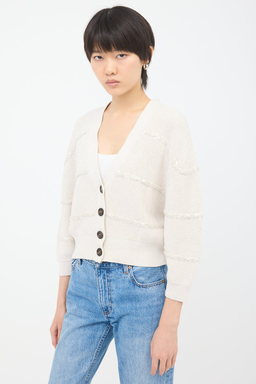 Brunello Cucinelli Embellished Cropped Cardigan