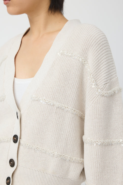 Brunello Cucinelli Embellished Cropped Cardigan