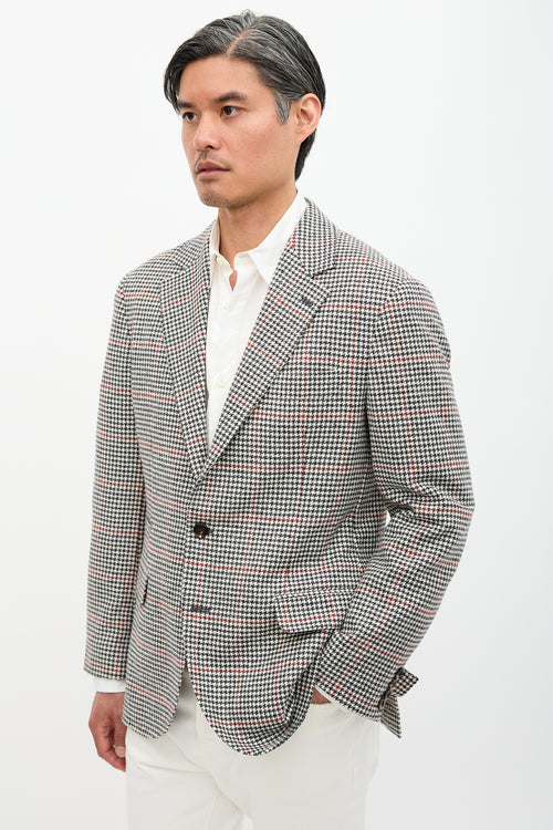 Brunello Cucinelli Flannel Patterned Blazer