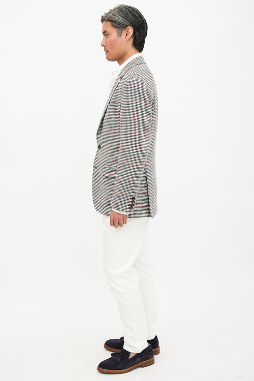 Brunello Cucinelli Flannel Patterned Blazer