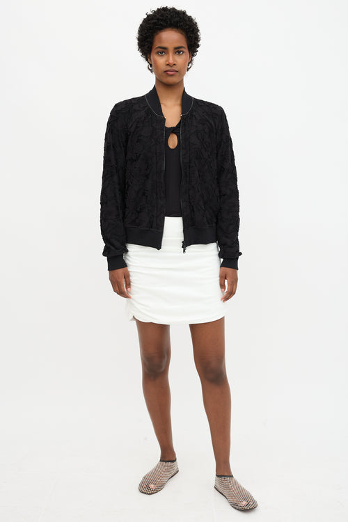 Brunello Cucinelli Floral Brocade Bomber Jacket