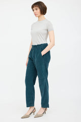 Brunello Cucinelli Velour Tapered Trouser