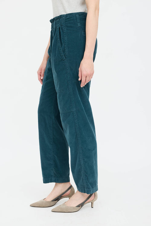 Brunello Cucinelli Velour Tapered Trouser
