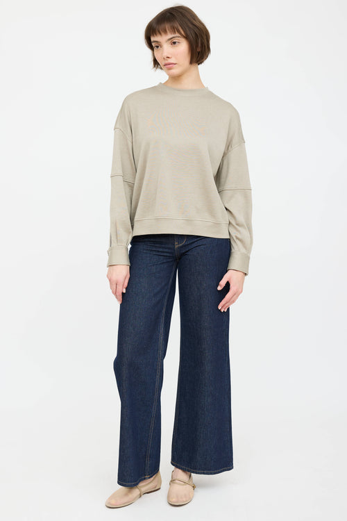 Brunello Cucinelli Monili Trim Panelled Top