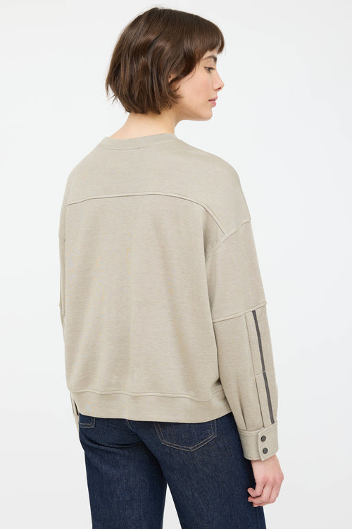 Brunello Cucinelli Monili Trim Panelled Top