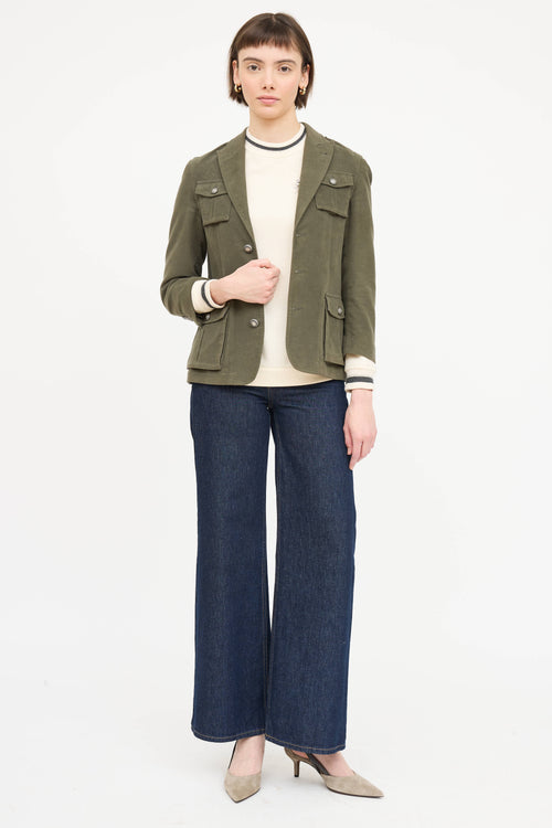 Brunello Cucinelli Cotton Cashmere Blazer