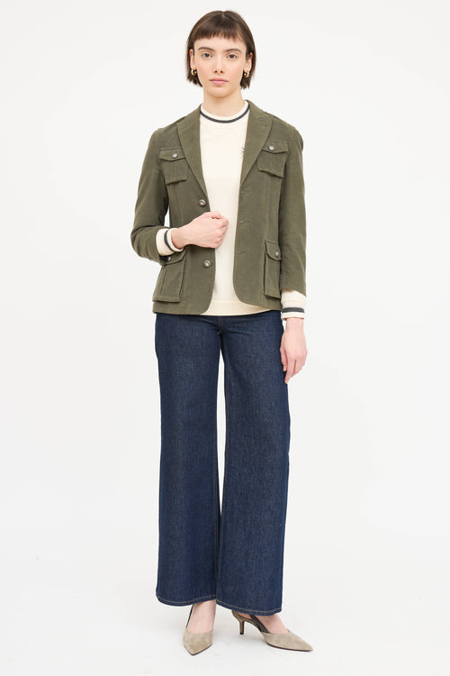 Brunello Cucinelli Cotton Cashmere Blazer