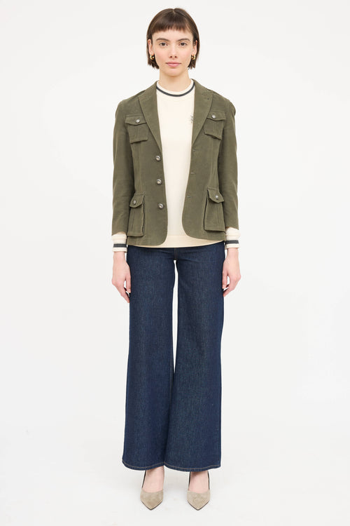 Brunello Cucinelli Cotton Cashmere Blazer