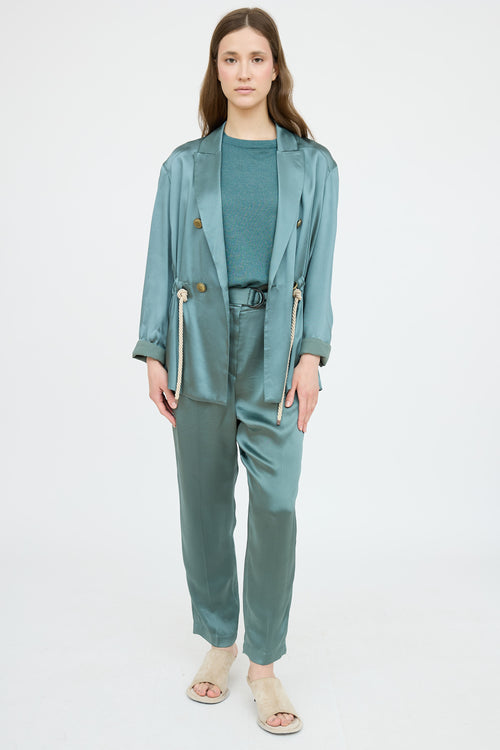 Brunello Cucinelli Satin Co-Ord Set
