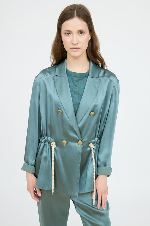 Brunello Cucinelli Satin Co-Ord Set
