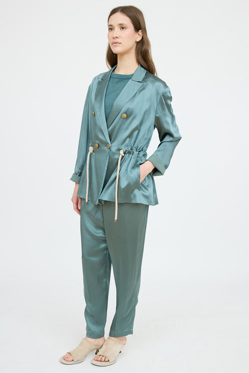 Brunello Cucinelli Satin Co-Ord Set