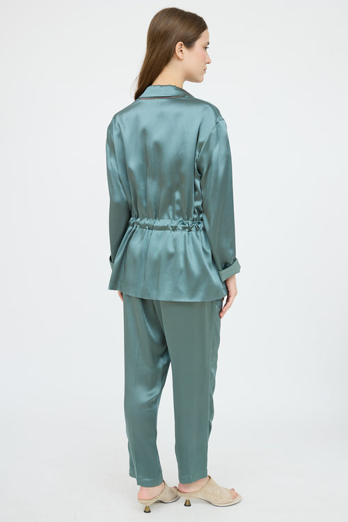 Brunello Cucinelli Satin Co-Ord Set