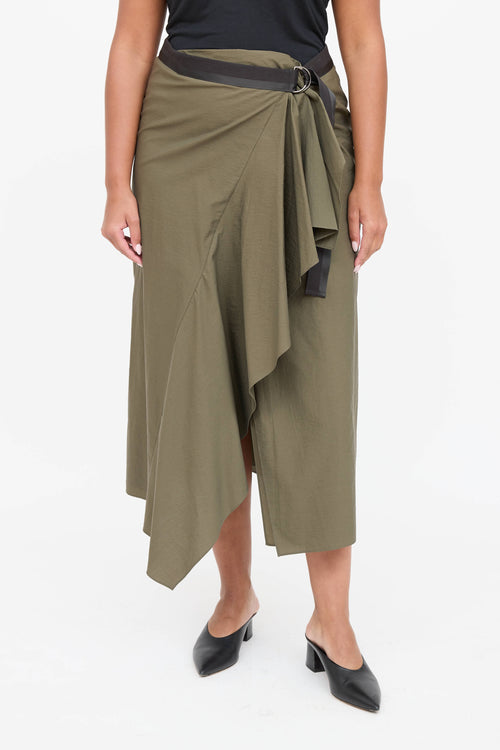 Brunello Cucinelli Belted Wrap Skirt