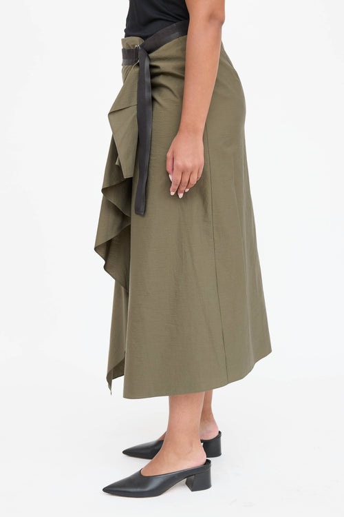 Brunello Cucinelli Belted Wrap Skirt