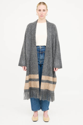 Brunello Cucinelli Wool Fringe Cardigan