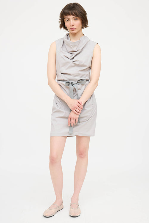 Brunello Cucinelli Gather Tie Dress