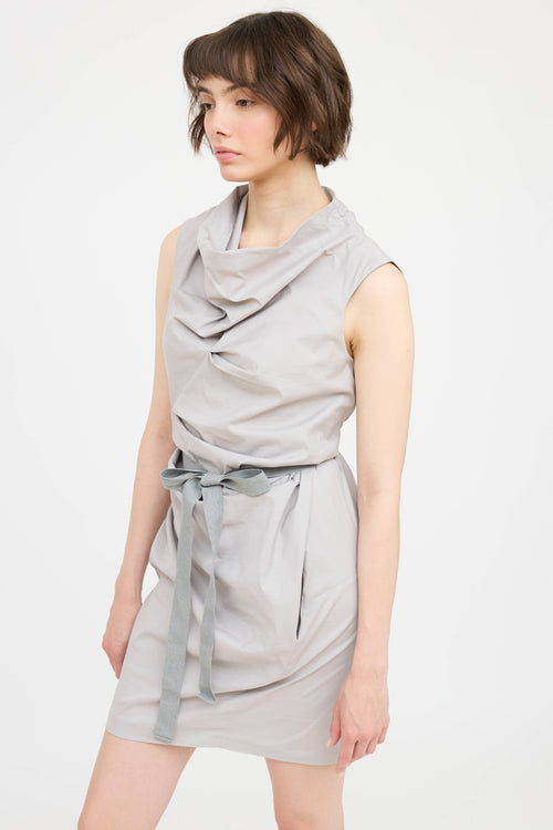 Brunello Cucinelli Gather Tie Dress