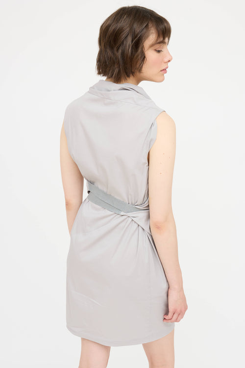 Brunello Cucinelli Gather Tie Dress