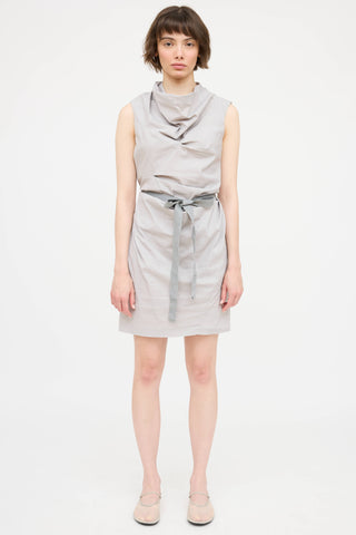 Brunello Cucinelli Gather Tie Dress