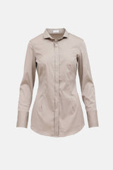 Brunello Cucinelli grey long sleeve shirt