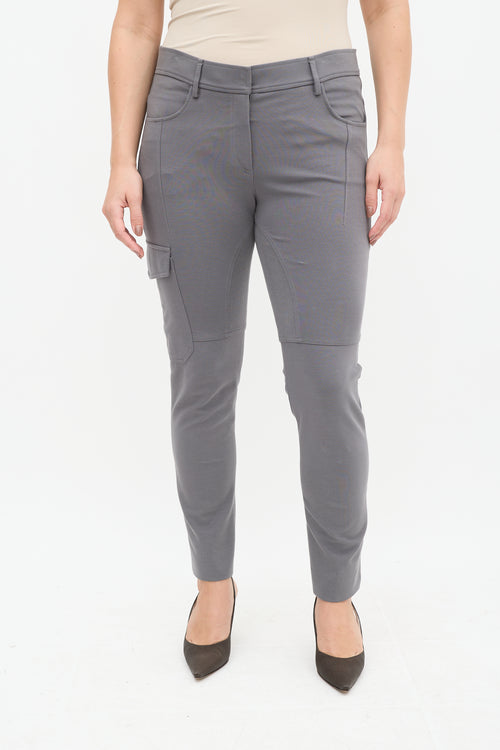 Brunello Cucinelli Grey Cargo Slim Trouser