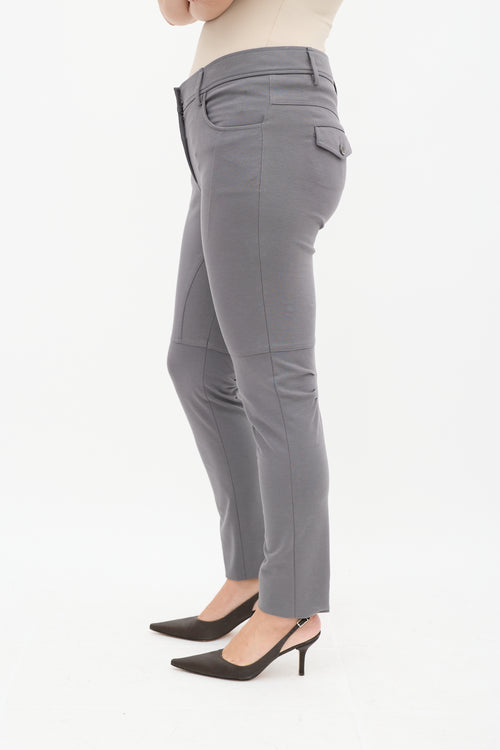 Brunello Cucinelli Grey Cargo Slim Trouser