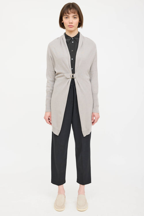 Cashmere Knit Cinch Cardigan