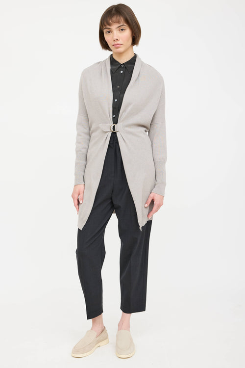 Cashmere Knit Cinch Cardigan