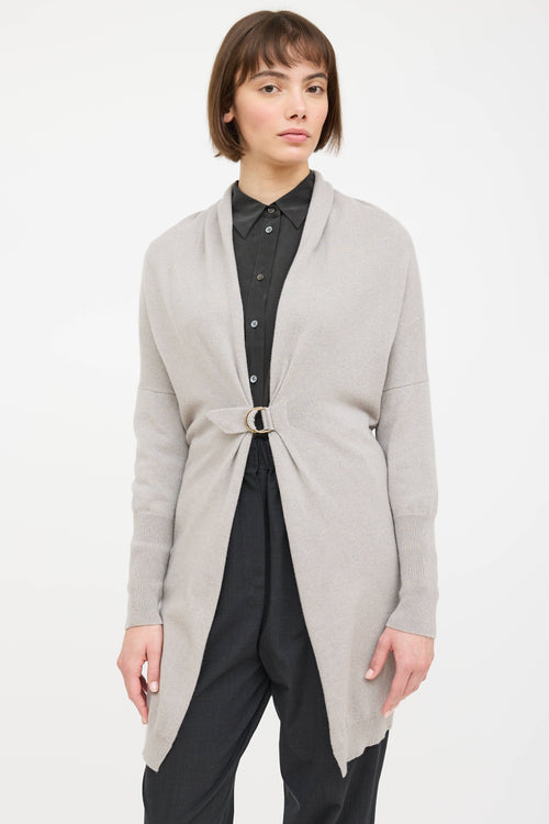 Cashmere Knit Cinch Cardigan