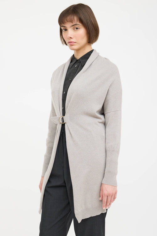 Cashmere Knit Cinch Cardigan