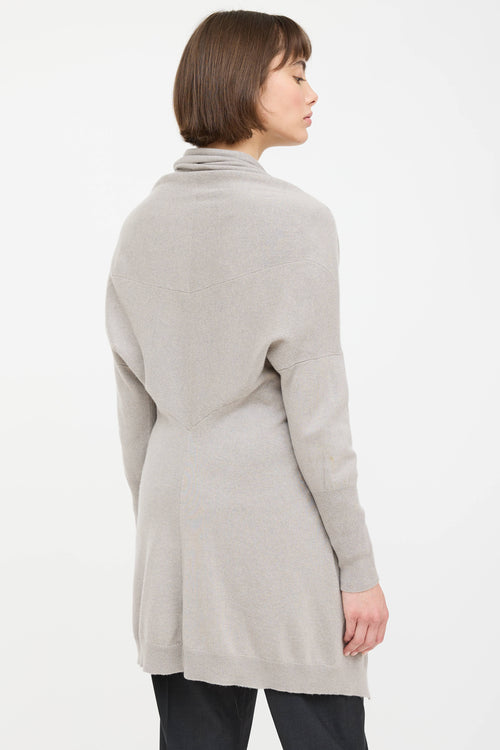 Cashmere Knit Cinch Cardigan